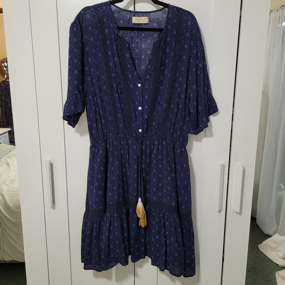 Elegant Navy Blue Dress - Picture 6 of 13